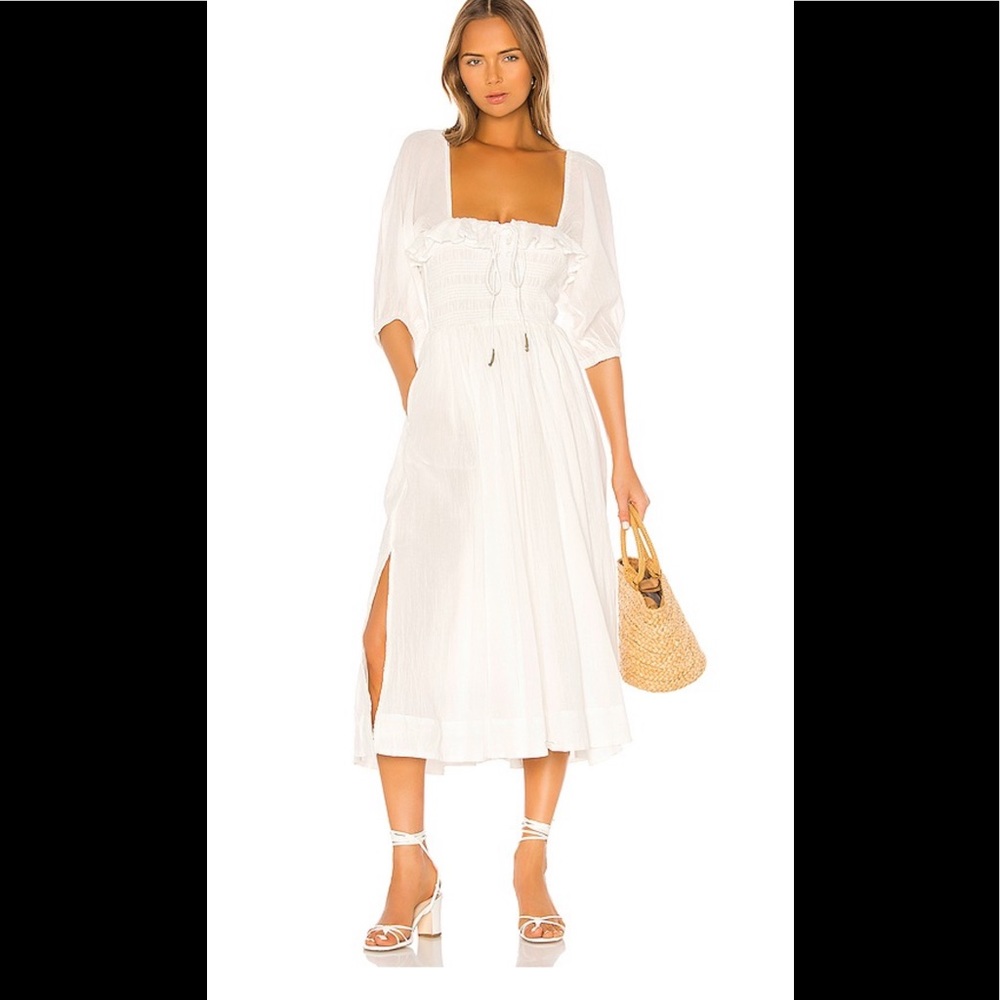 Free people oasis midi dress white (sold out)